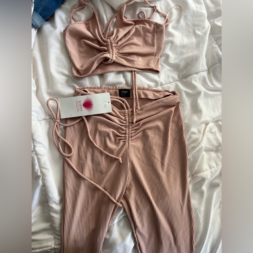 Flare bottoms, 2 piece matching set